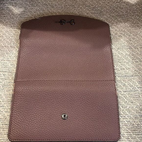 Jessica Simpson Maroon Leather Slim Wallet - Picture 3 of 6